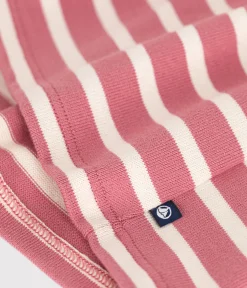 Petit Bateau Kleider*Langärmeliges Baby-Kleid aus dickem Jersey rosa ROSEWOOD/ AVALANCHE