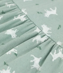 Petit Bateau Kleider*Langärmeliges Babykleid aus bedrucktem Doppeljersey PAUL/ MULTICO