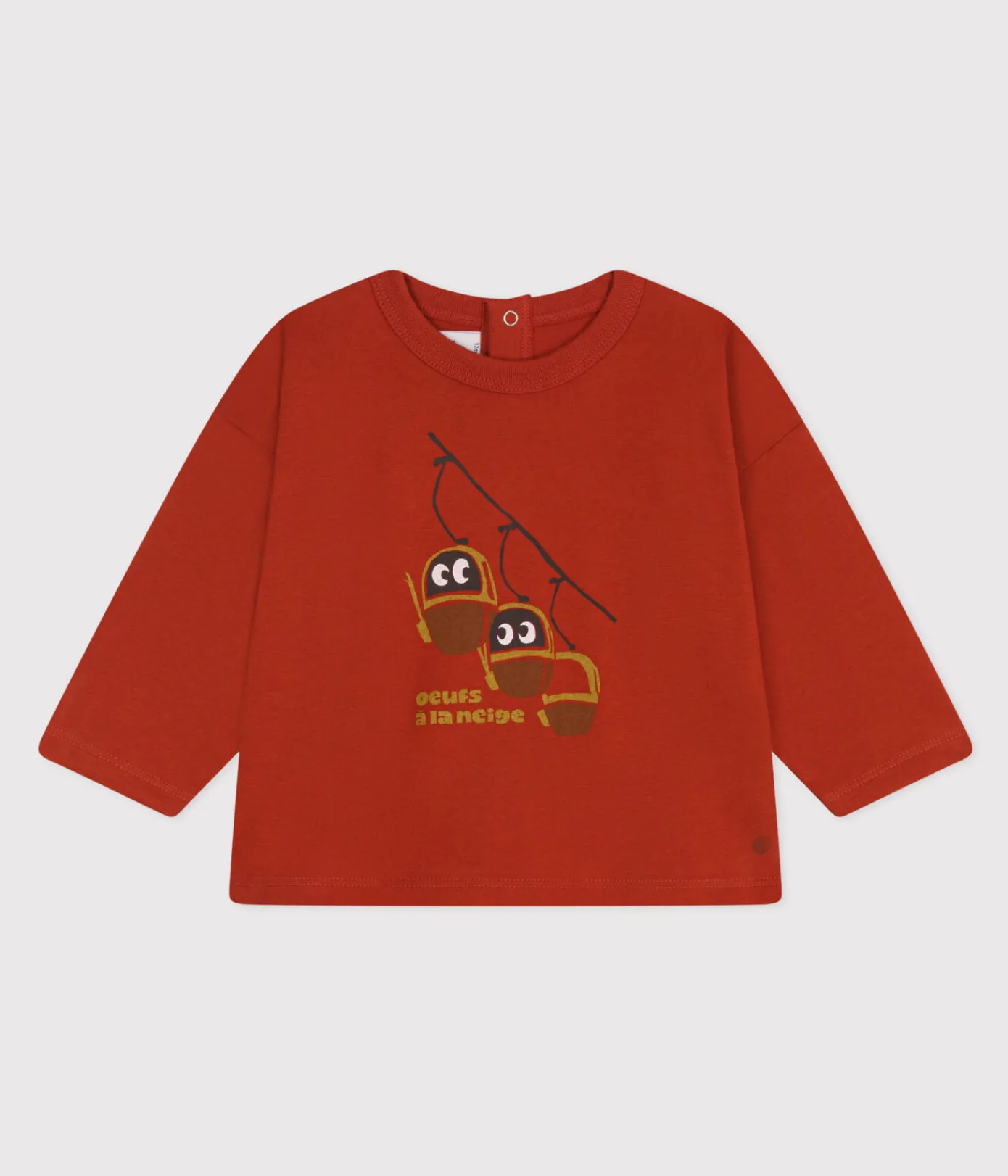 Petit Bateau T-Shirts, Oberteile*Langärmeliges Baby-T-Shirt aus Jersey ROT HARISSA