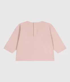 Petit Bateau T-Shirts, Oberteile*Langärmeliges Baby-T-Shirt aus Baumwolle rosa SALINE