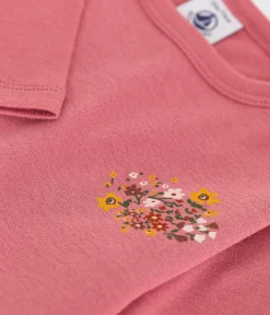 Petit Bateau T-Shirts, Oberteile*Langärmeliges Baby-T-Shirt aus Baumwolle rosa ROSEWOOD