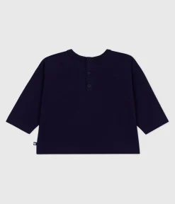 Petit Bateau T-Shirts, Oberteile*Langärmeliges Baby-T-Shirt aus Baumwolle mit Katzenmotiv SOIR