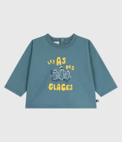 Petit Bateau T-Shirts, Oberteile*Langärmeliges Baby-T-Shirt aus Baumwolle mit Katzenmotiv GOBELIN