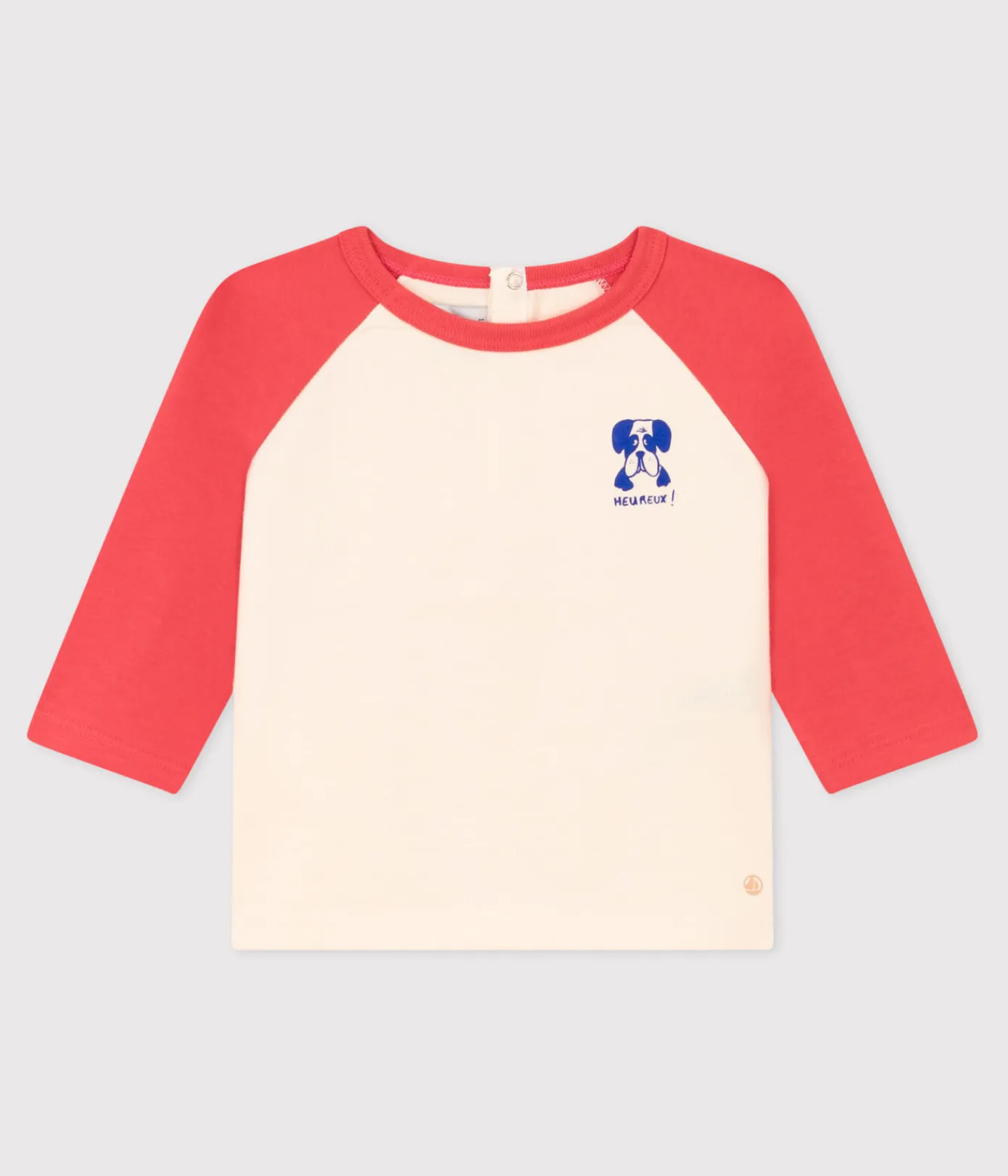 Petit Bateau T-Shirts, Oberteile*Langärmeliges Baby-T-Shirt aus Jersey AVALANCHE/ OURSIN