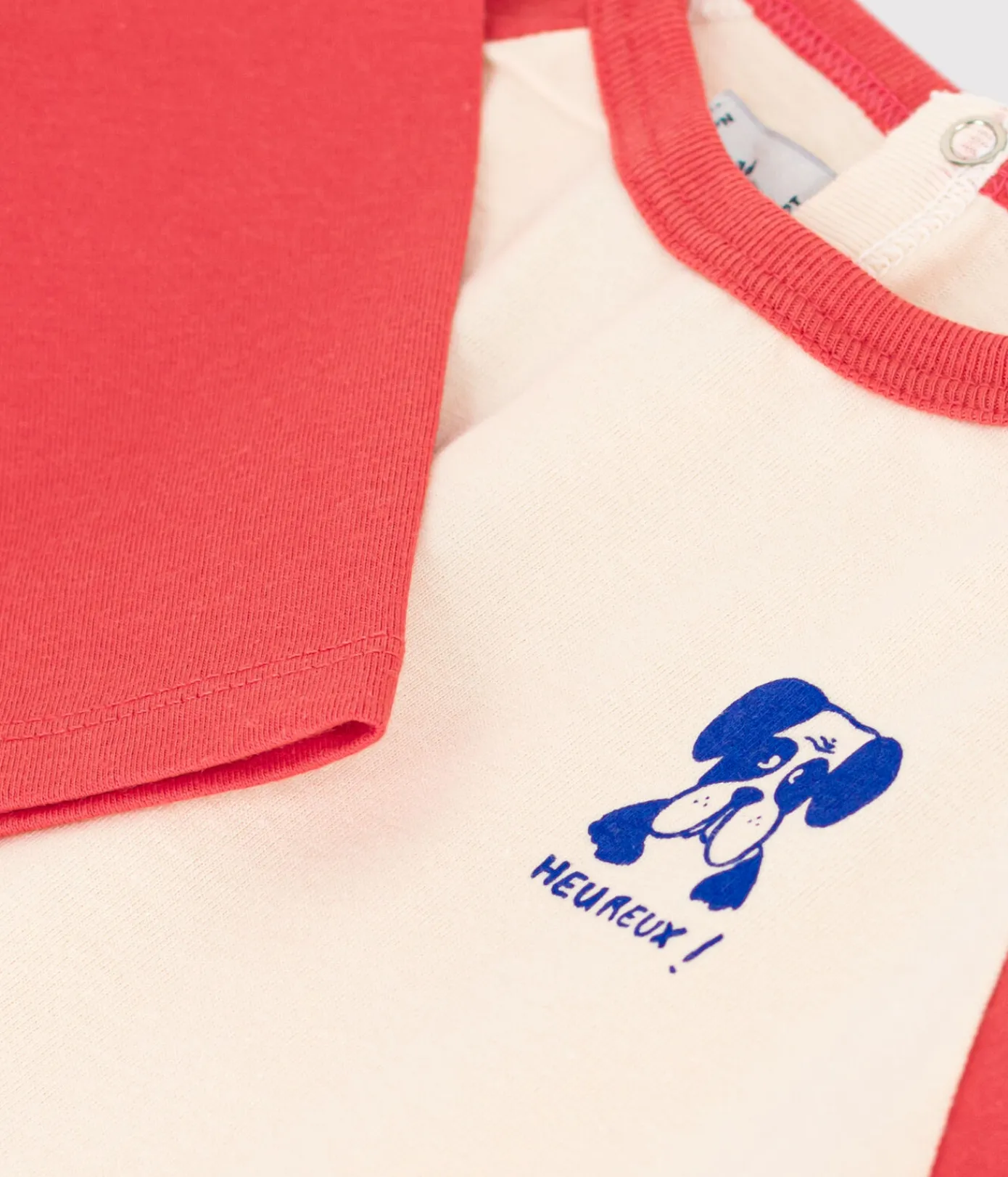 Petit Bateau T-Shirts, Oberteile*Langärmeliges Baby-T-Shirt aus Jersey AVALANCHE/ OURSIN