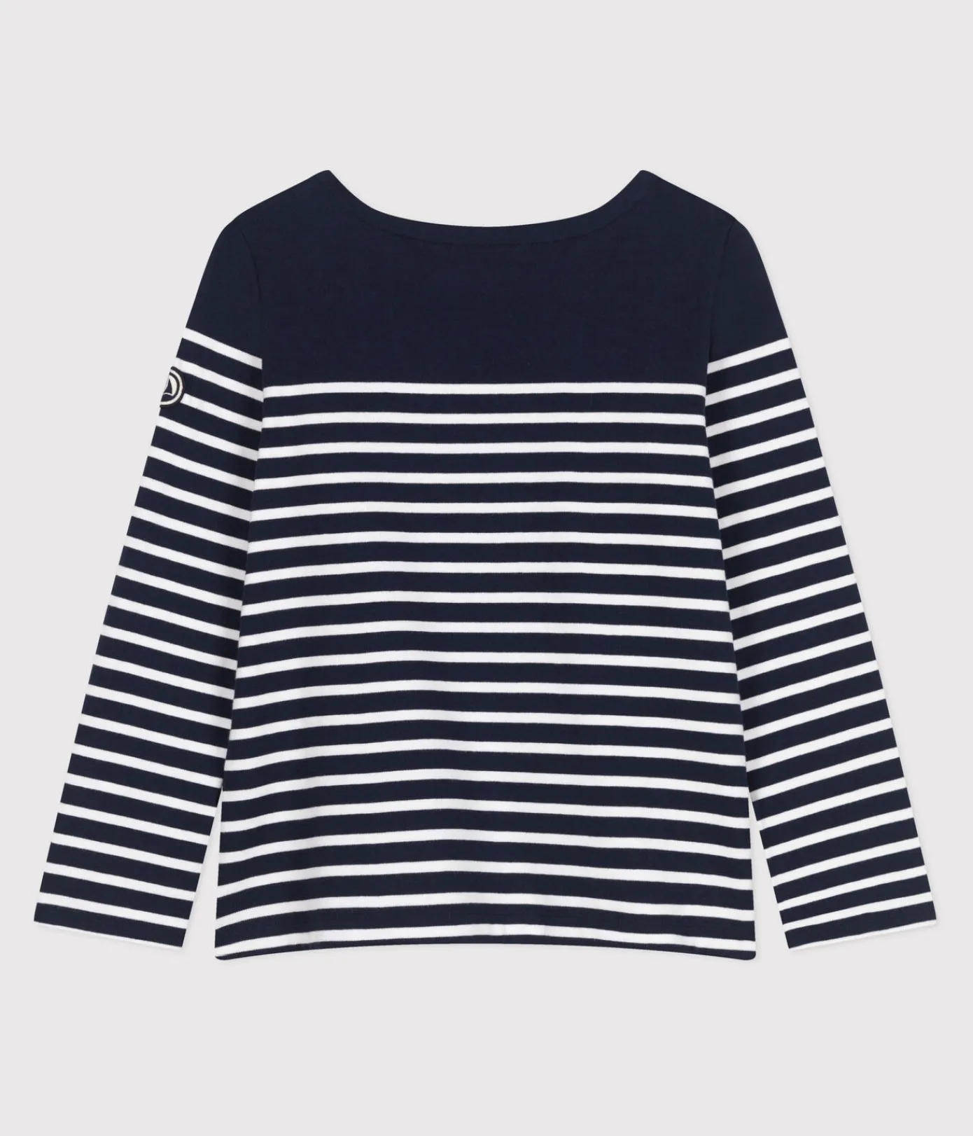 Petit Bateau Streifenshirts, Pullover, Cardigans*Langärmeliges Damen-Streifenshirt blau SMOKING/weiss MARSHMALLOW