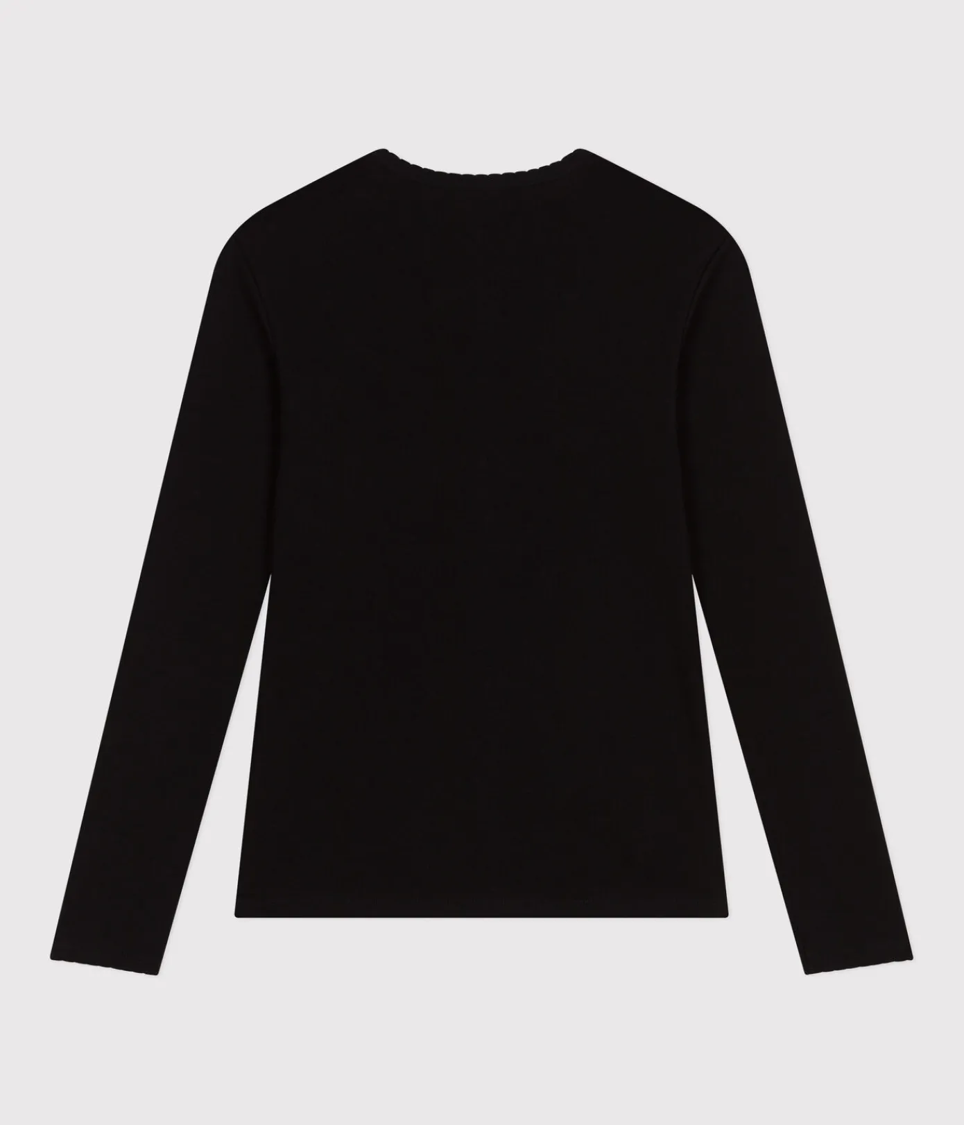 Petit Bateau Alle Langarmshirts|Das Ikonische (Slim)*Langärmeliges Damen-T-Shirt schwarz BLACK