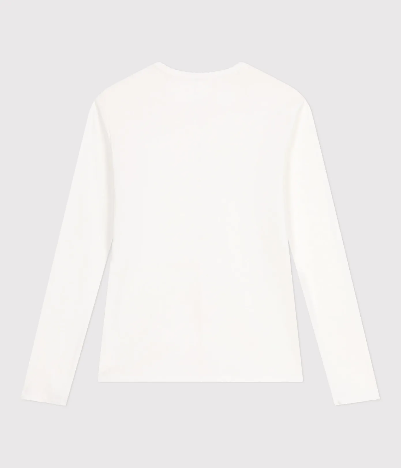 Petit Bateau Alle Langarmshirts|Das Ikonische (Slim)*Langärmeliges Damen-T-Shirt weiss ECUME