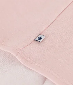 Petit Bateau Alle Langarmshirts|T-Shirts, Tanktops*Langärmeliges Damen-T-Shirt aus Wolle und Baumwolle rosa SALINE