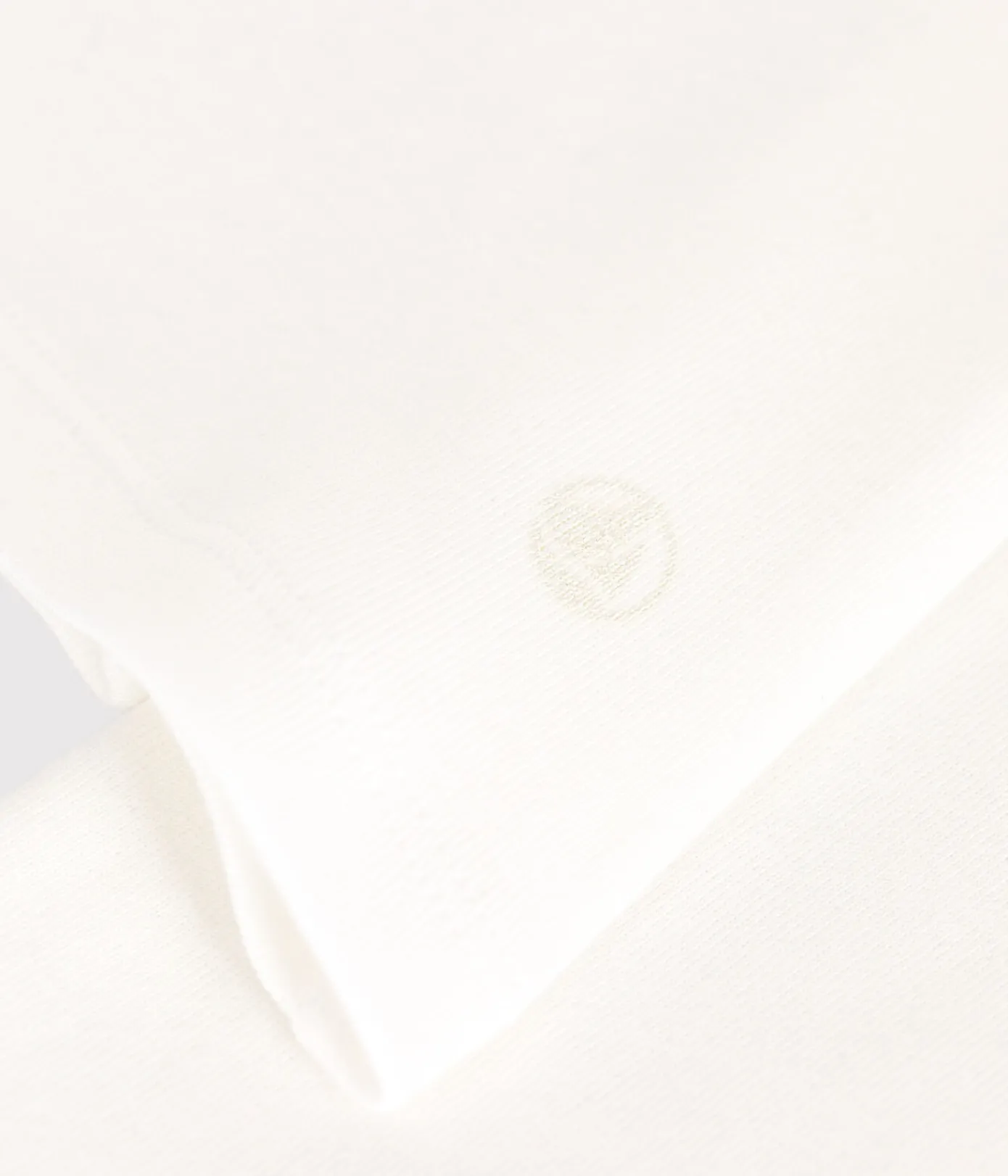 Petit Bateau Alle Langarmshirts|Das Ikonische (Slim)*Langärmeliges Damen-T-Shirt L'Iconique aus einfarbigem Rippstrick weiss ECUME