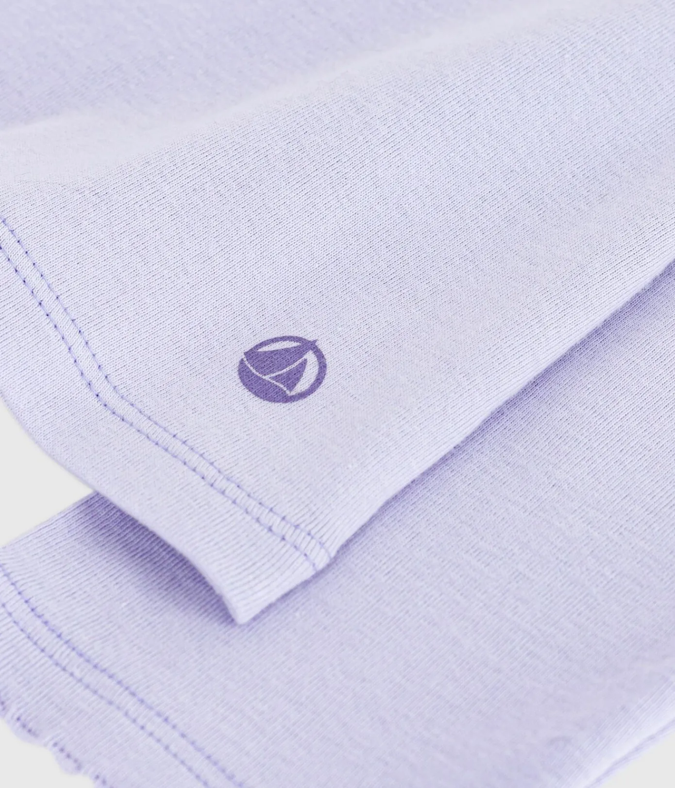 Petit Bateau Alle Langarmshirts|T-Shirts, Tanktops*Langärmeliges Damen-T-Shirt L’Iconique aus Baumwolle mit Picotkante violett PARME