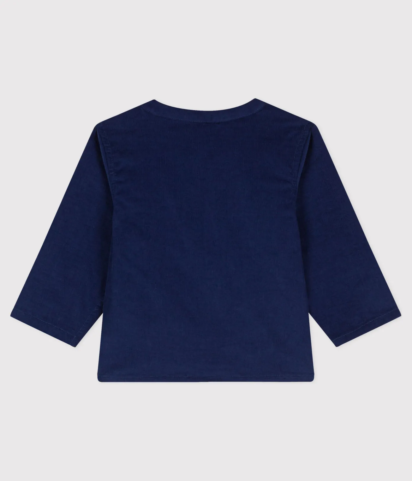 Petit Bateau T-Shirts, Oberteile*Langärmeliges Hemd aus Feincord BLEU FONCE