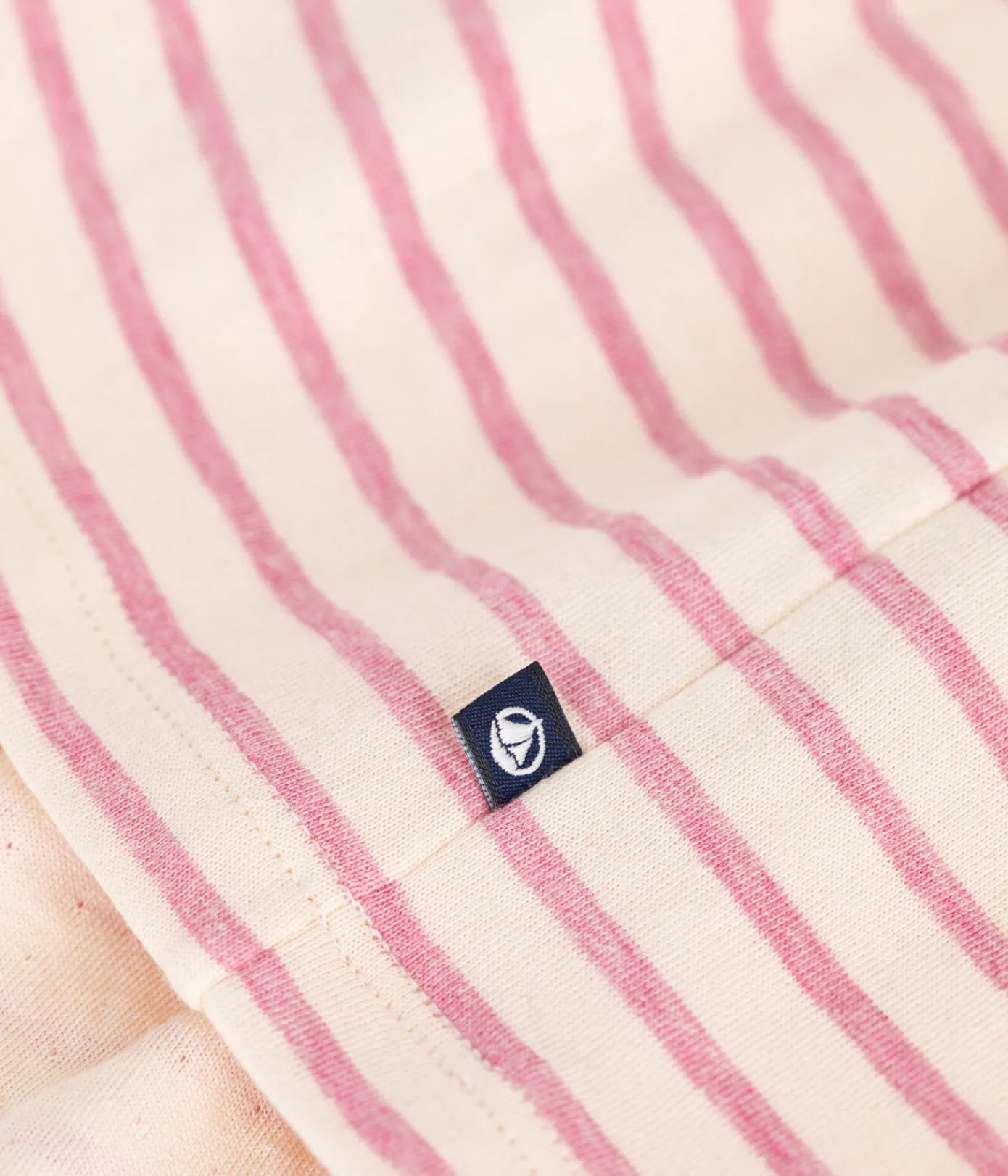 Petit Bateau Kleider, Röcke*Langärmeliges Kinder-Kleid aus Doppeljersey für Mädchen rosa AVALANCHE/ ROSELINE