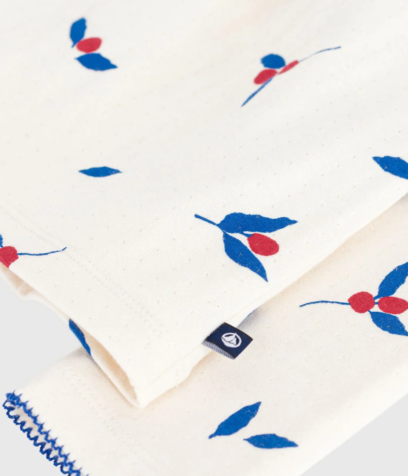 Petit Bateau Kleider, Röcke*Langärmeliges Kinder-Kleid aus Baumwolle MILK/ MULTICO
