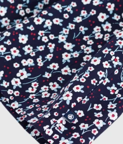 Petit Bateau Kleider, Röcke*Langärmeliges Kinderkleid aus Baumwolle blau SOIR/ MULTICO