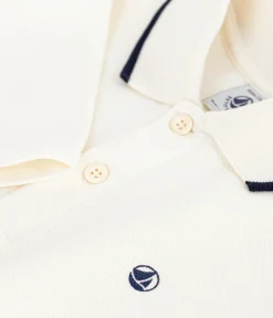 Petit Bateau T-Shirts, Poloshirts, Hemden*Langärmeliges Kinder-Poloshirt aus bedruckter Baumwolle naturfarben MILK