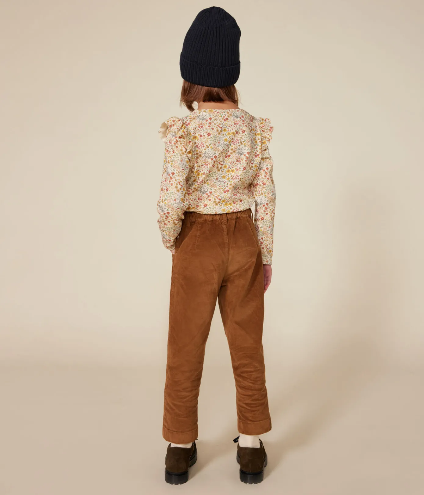Petit Bateau T-Shirts, Tops, Oberteile*Langärmeliges Kinder-T-Shirt aus Rippstrick für Mädchen weiss AVALANCHE/ MULTICO