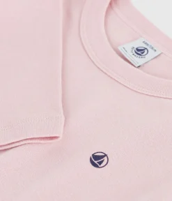 Petit Bateau T-Shirts, Tops, Oberteile*Langärmeliges Kinder-T-Shirt aus einfarbiger Baumwolle rosa JOLI