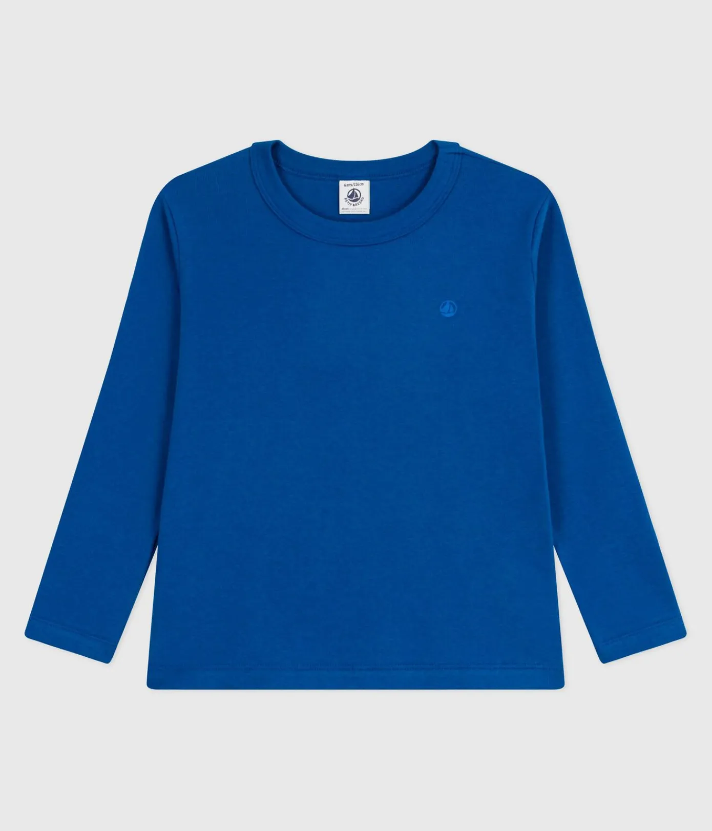 Petit Bateau T-Shirts, Poloshirts, Hemden*Langärmeliges Kinder-T-Shirt aus einfarbiger Baumwolle OLYMPIC