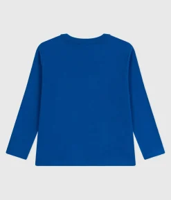 Petit Bateau T-Shirts, Poloshirts, Hemden*Langärmeliges Kinder-T-Shirt aus einfarbiger Baumwolle OLYMPIC