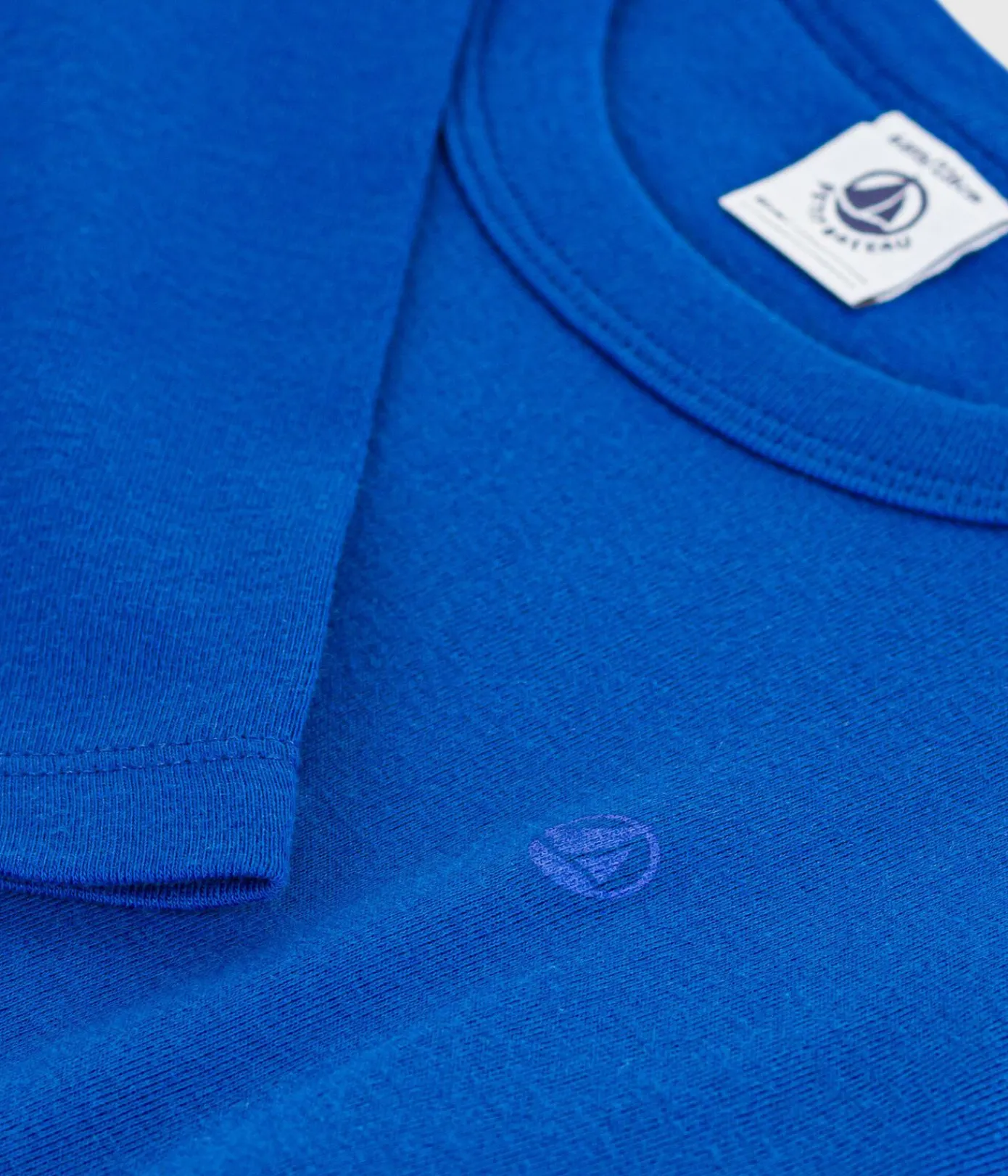 Petit Bateau T-Shirts, Poloshirts, Hemden*Langärmeliges Kinder-T-Shirt aus einfarbiger Baumwolle OLYMPIC