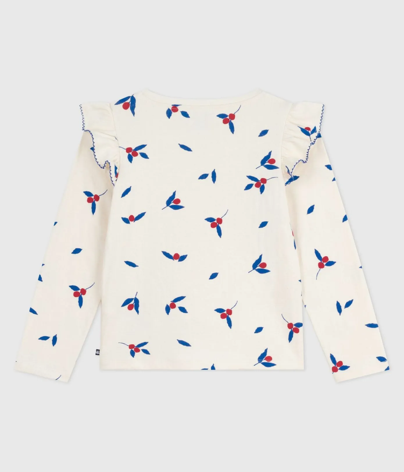 Petit Bateau T-Shirts, Tops, Oberteile*Langärmeliges Kinder-T-Shirt aus bedruckter Baumwolle MILK/ MULTICO