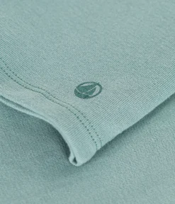 Petit Bateau T-Shirts, Tops, Oberteile*Langärmeliges Kinder-T-Shirt aus Rippstrick für Mädchen grün PAUL