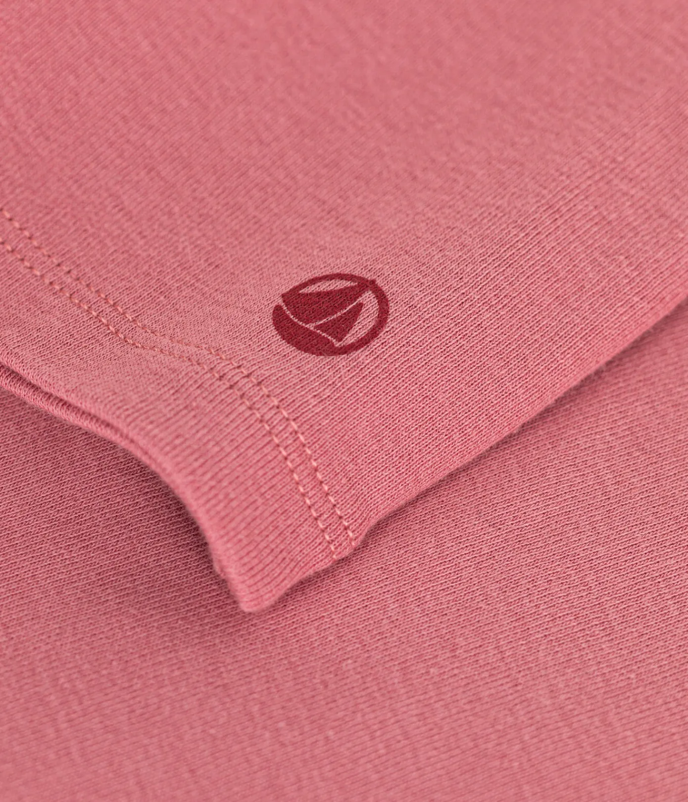 Petit Bateau T-Shirts, Tops, Oberteile*Langärmeliges Kinder-T-Shirt aus Rippstrick für Mädchen rosa ROSEWOOD