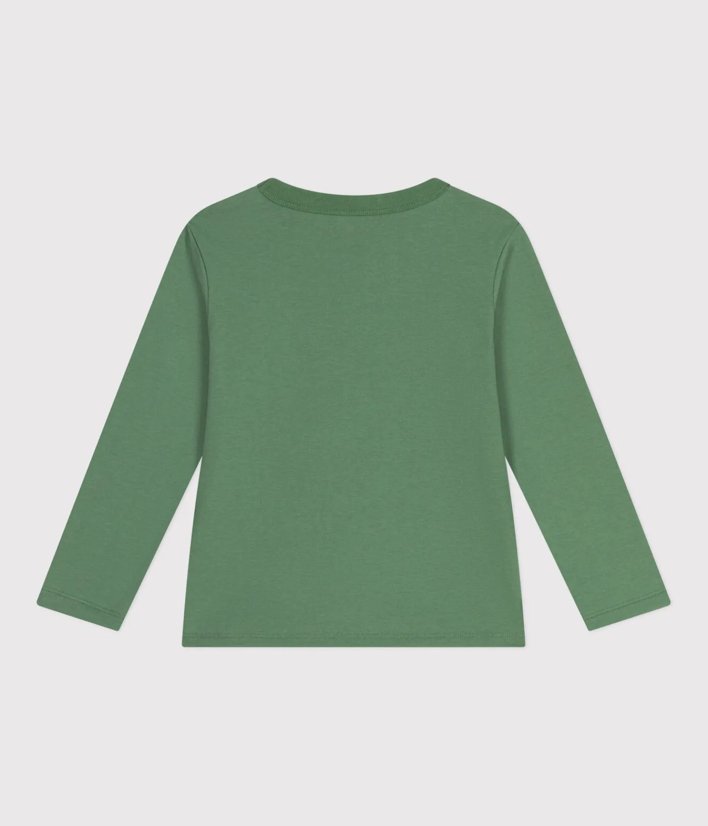 Petit Bateau T-Shirts, Poloshirts, Hemden*Langärmeliges Kinder-T-Shirt aus feinem Jersey für Jungen grün PALMERAIE