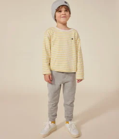 Petit Bateau T-Shirts, Poloshirts, Hemden*Langärmeliges Kinder-T-Shirt aus Doppeljersey für Jungen MONTELIMAR/ DAISY