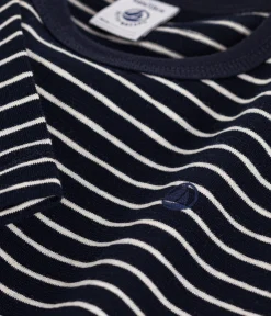 Petit Bateau T-Shirts, Poloshirts, Hemden*Langärmeliges Kinder-T-Shirt aus geflammten Jersey für Jungen SMOKING/ MONTELIMAR