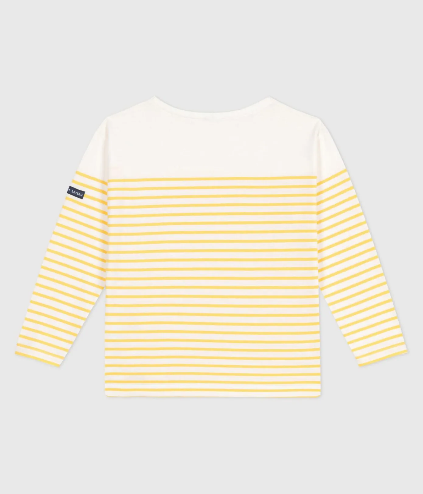 Petit Bateau Sweatshirts, Pullover, Cardigans|Sweatshirts, Pullover, Cardigans*Langärmeliges Kinder-T-Shirt weiss MARSHMALLOW/ ORGE