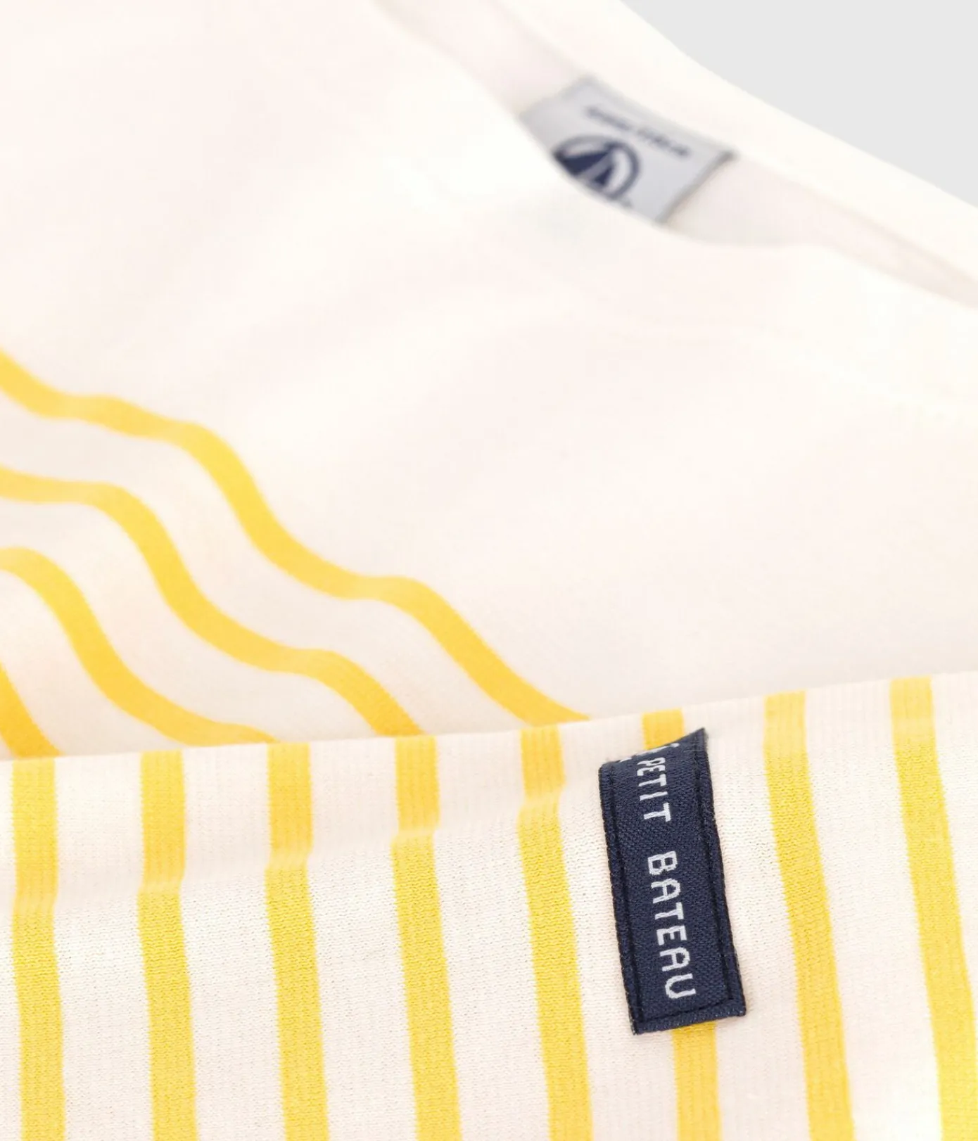 Petit Bateau Sweatshirts, Pullover, Cardigans|Sweatshirts, Pullover, Cardigans*Langärmeliges Kinder-T-Shirt weiss MARSHMALLOW/ ORGE