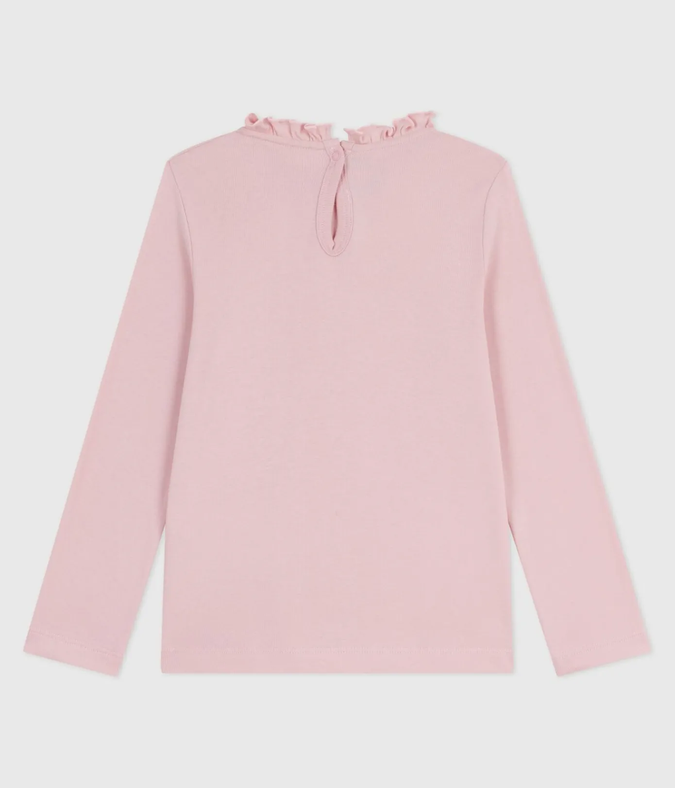 Petit Bateau T-Shirts, Tops, Oberteile*Langärmeliges Kinder-T-Shirt aus einfarbiger Baumwolle rosa JOLI