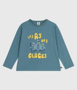 Petit Bateau T-Shirts, Poloshirts, Hemden*Langärmeliges Kinder-T-Shirt aus bedruckter Baumwolle GOBELIN