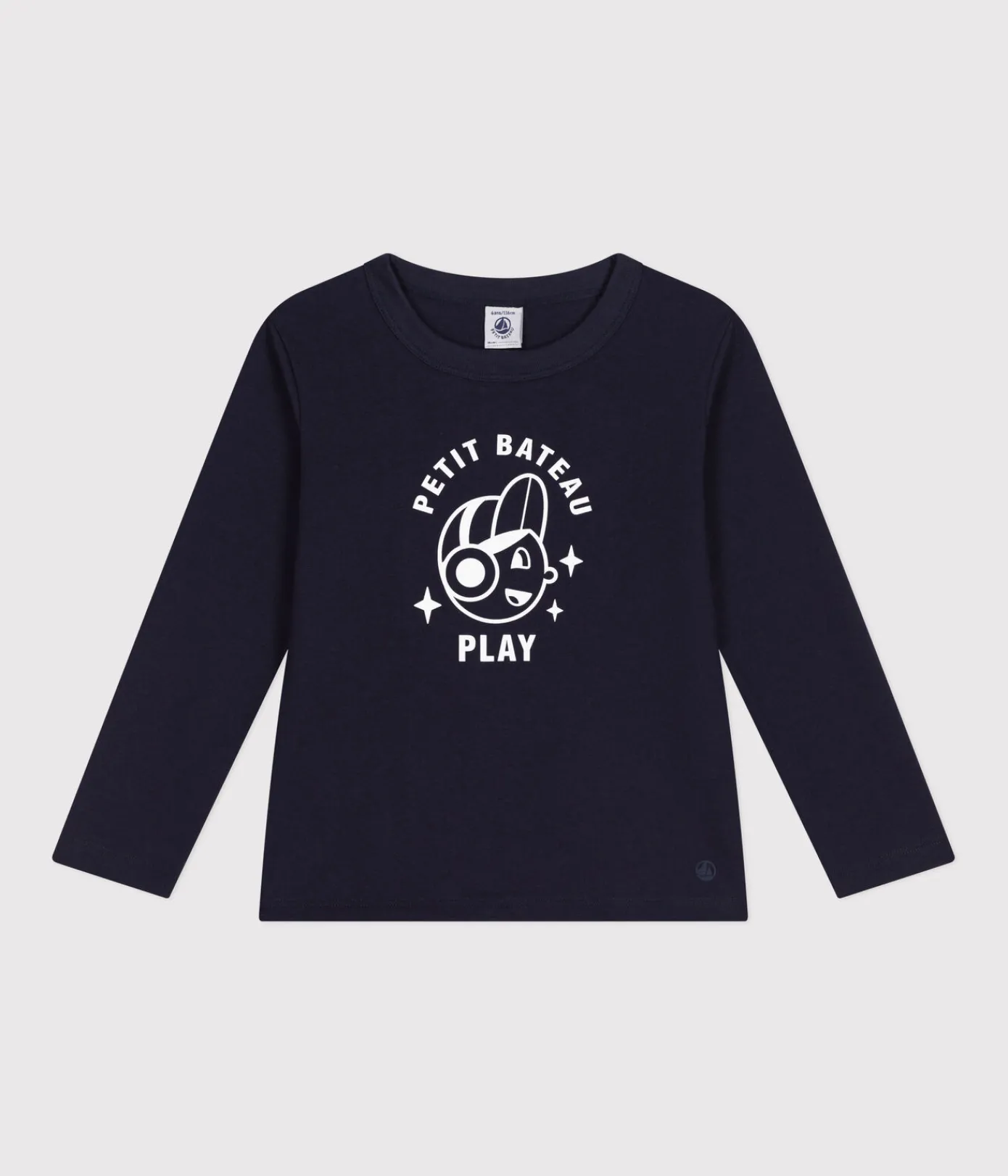 Petit Bateau T-Shirts, Poloshirts, Hemden*Langärmeliges Kinder-T-Shirt aus feinem Jersey für Jungen blau SMOKING