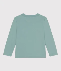 Petit Bateau T-Shirts, Poloshirts, Hemden*Langärmeliges Kinder-T-Shirt aus feinem Jersey für Jungen grün PAUL