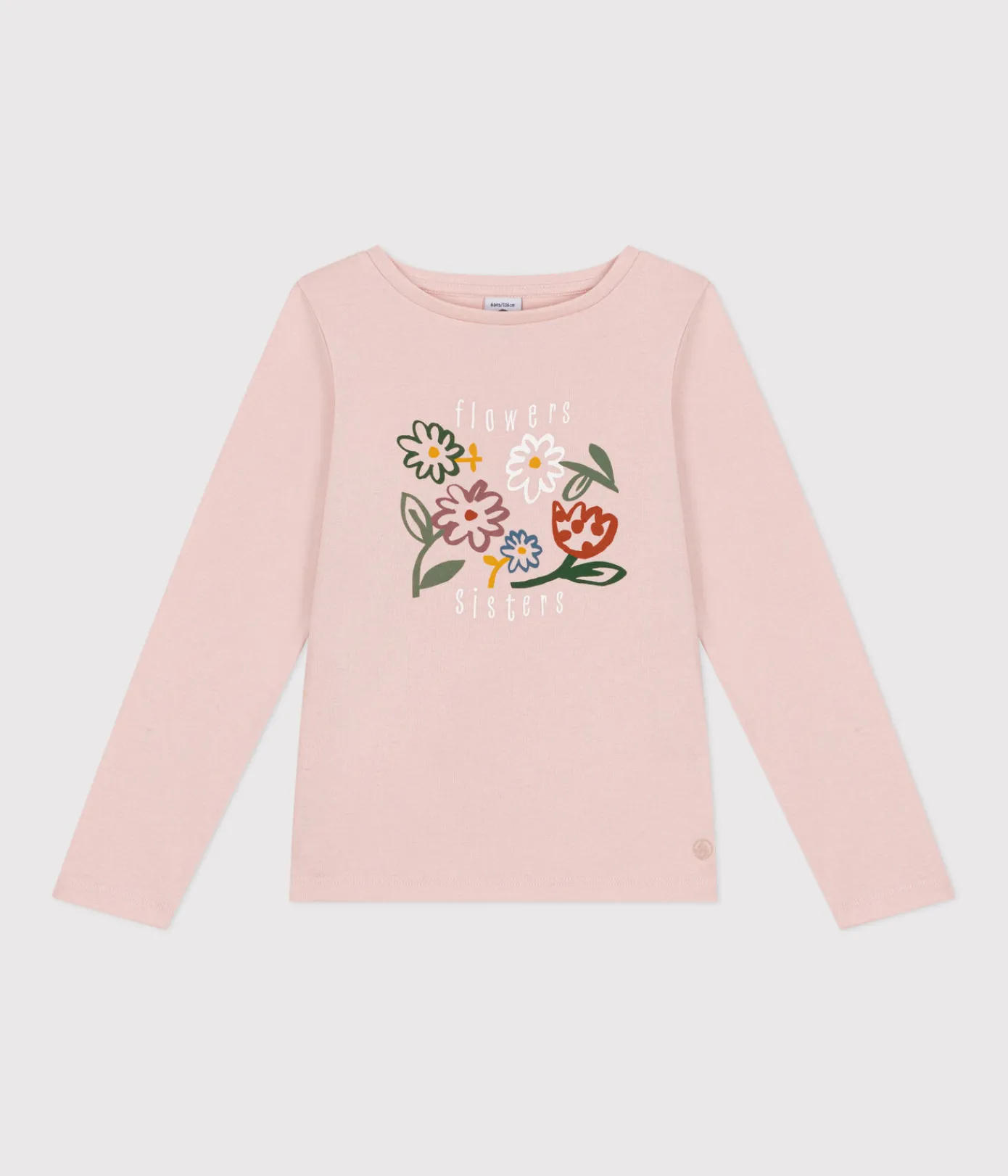 Petit Bateau T-Shirts, Tops, Oberteile*Langärmeliges Kinder-T-Shirt aus Rippstrick für Mädchen rosa SALINE