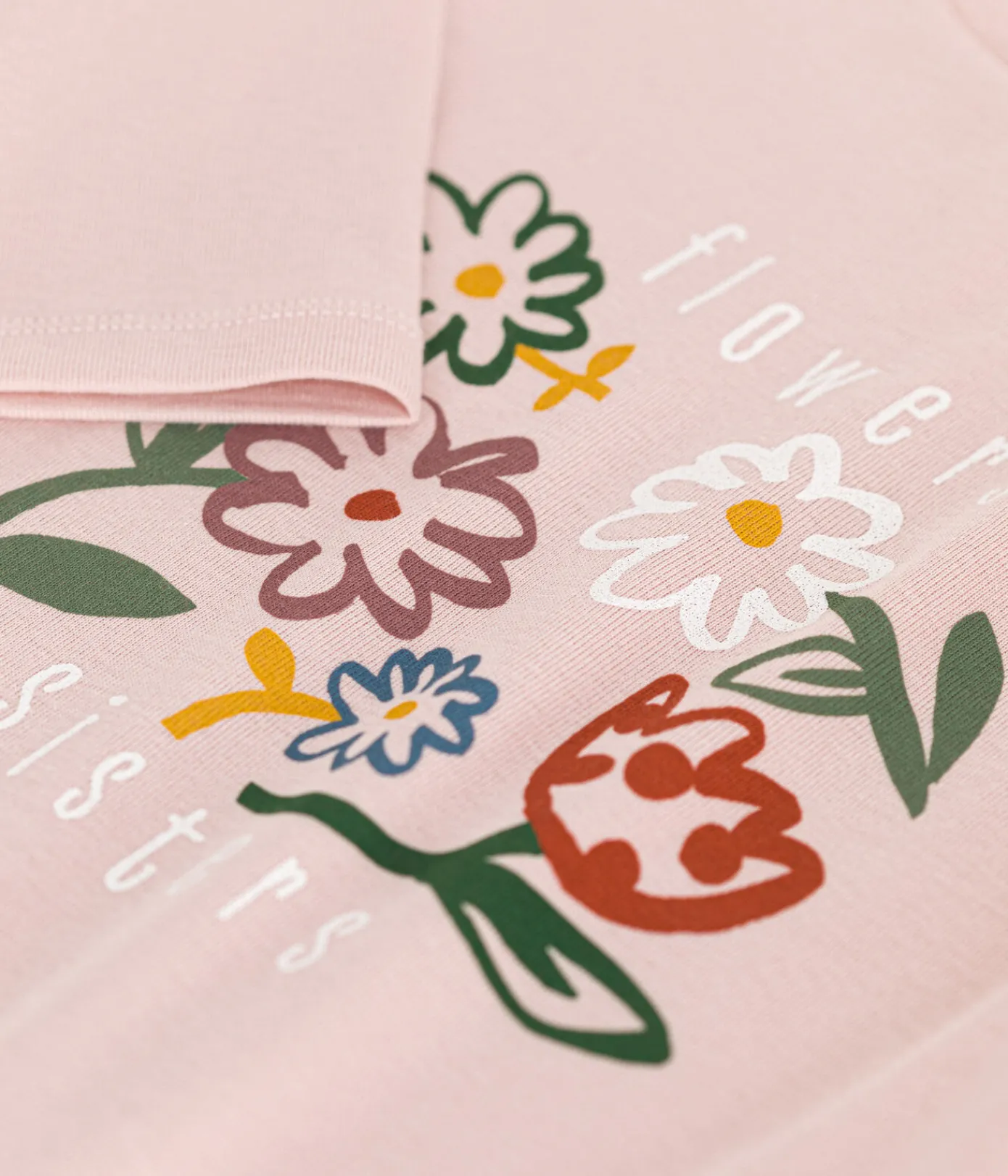 Petit Bateau T-Shirts, Tops, Oberteile*Langärmeliges Kinder-T-Shirt aus Rippstrick für Mädchen rosa SALINE
