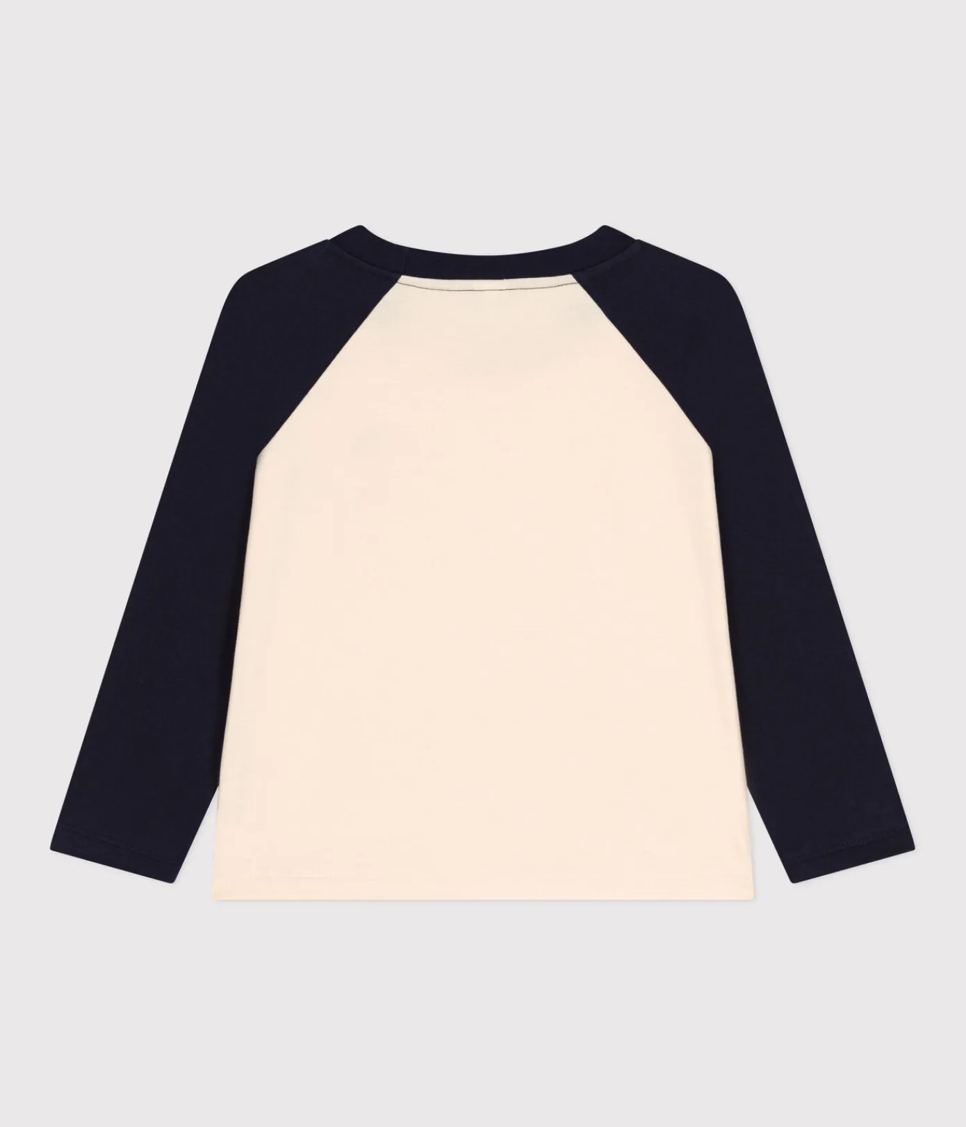 Petit Bateau T-Shirts, Poloshirts, Hemden*Langärmeliges Kinder-T-Shirt aus feinem Jersey für Jungen weiss AVALANCHE/blau SMOKING