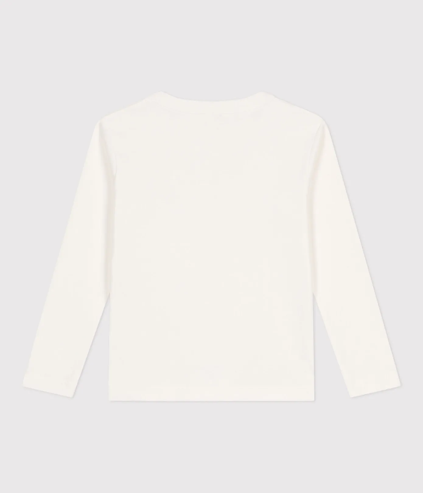 Petit Bateau T-Shirts, Poloshirts, Hemden|T-Shirts, Tops, Oberteile*Langärmeliges Kinder-T-Shirt aus Rippstrick für Mädchen und Jungen weiss MARSHMALLOW