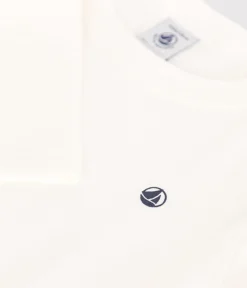 Petit Bateau T-Shirts, Poloshirts, Hemden|T-Shirts, Tops, Oberteile*Langärmeliges Kinder-T-Shirt aus Rippstrick für Mädchen und Jungen weiss MARSHMALLOW