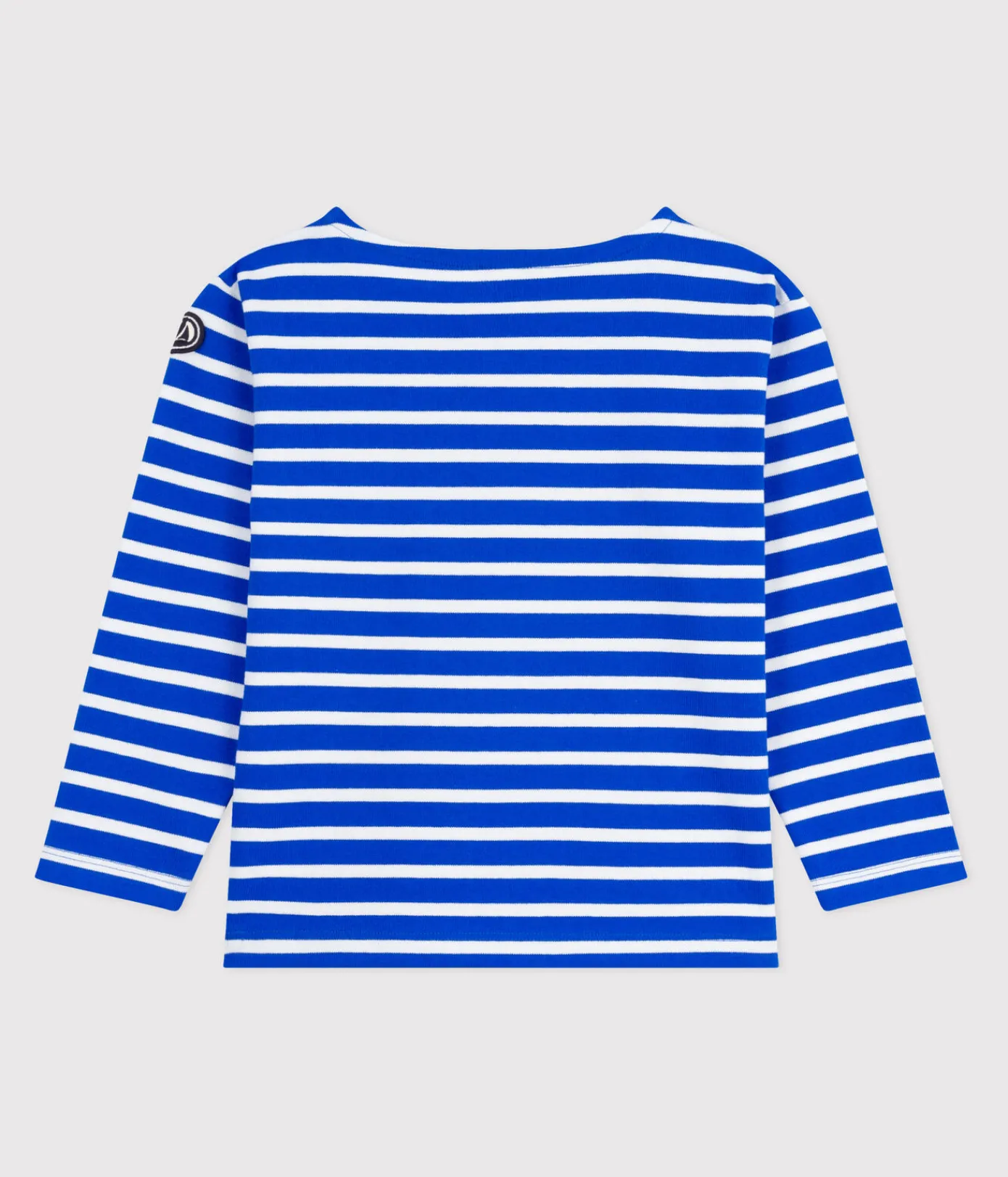 Petit Bateau Sweatshirts, Pullover, Cardigans*Langärmeliges Kinder-Unisex Streifenshirt aus Baumwolle blau PERSE/weiss MARSHMALLOW