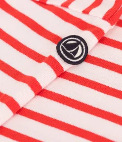 Petit Bateau Sweatshirts, Pullover, Cardigans*Langärmeliges Kinder-Unisex Streifenshirt aus Baumwolle rosa FLEUR/ SPICY