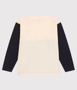 Petit Bateau T-Shirts, Poloshirts, Hemden*Langärmeliges T-Shirt aus Baumwolle für Kinder/Jungen weiss AVALANCHE/ MULTICO