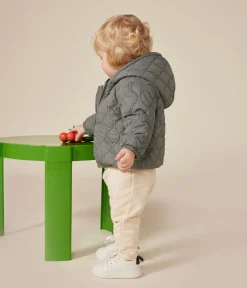 Petit Bateau Jacken, Anoraks*Leichte Baby-Winterjacke grün THUYA