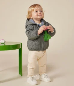 Petit Bateau Jacken, Anoraks*Leichte Baby-Winterjacke grün THUYA