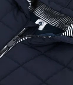 Petit Bateau Mäntel, Jacken, Regenjacken*Leichte Kinder-Winterjacke einfarbig blau SMOKING