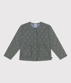 Petit Bateau Mäntel, Jacken, Regenjacken*Leichte Kinder-Winterjacke für Mädchen grün THUYA