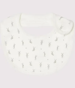 Petit Bateau Lätzchen|Accessoires, Sonnenhüte, Caps*Lätzchen mit Hasen weiss LAIT/weiss MULTICO